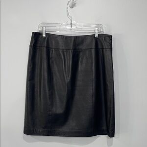 Kate Hill genuine leather Black skirt size 14 women’s